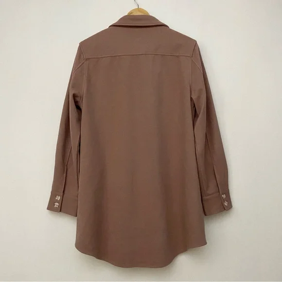 Pink Soft Collared Shacket - Picture 4 of 5